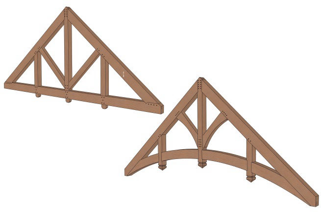 King and Queen Post Trusses