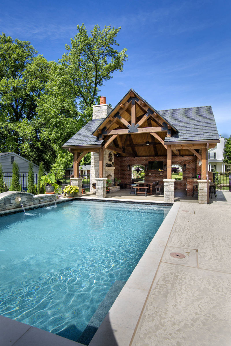 Timber Frame Pool House